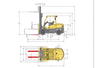 Dimensiuni și Mărime Hyster H4.5FTS 5