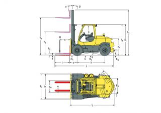 Dimensiuni și Mărime Hyster H7.0FT