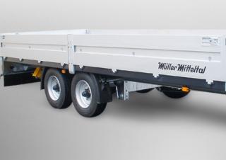 Trailere Trailere cu platformă cu prelată Müller Mitteltal EAL-TA 8,6