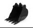 Atașamente Cupe Cupe excavator Caterpillar 762 MM