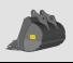 Atașamente Cupe Cupe excavator Werk-Brau EX50SD