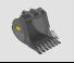 Atașamente Cupe Cupe excavator Werk-Brau EX70SD