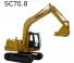 Excavatoare pe șenile Lishide SC70.8