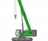 Macarale pe șenile - braț telescopic Sennebogen 673E