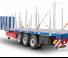 Schwarzmüller 3-axle platform semitrailer for construction steel mats - transport