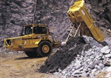 Autobasculante articulate Volvo A 20 6x6