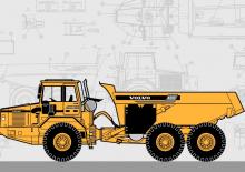 Autobasculante articulate Volvo A30C