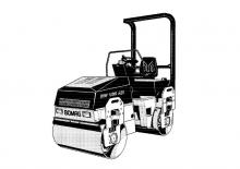 Cilindri vibratori în tandem Bomag BW 138 AD