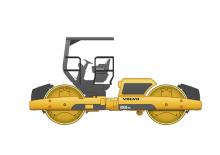 Cilindri vibratori în tandem Volvo DD120