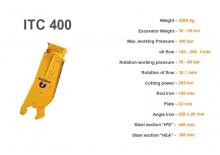 Clești/dispozitive/echipamente de tăiat metale/fier vechi Italdem ITC 400