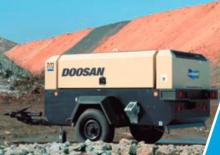 Compresoare de aer portabile - diesel, electrice, pe benzină Doosan 7/51 G