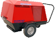 Compresoare de aer portabile - diesel, electrice, pe benzină Rotair VRK 185 D 