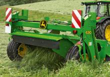 Cositori tractate cu discuri, cu tambur de condiționare John Deere 635