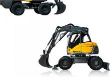 Excavatoare pe roți Mecalac 714 MW e