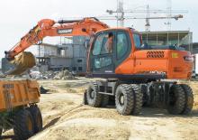 Excavatoare pe roți Doosan DX160W