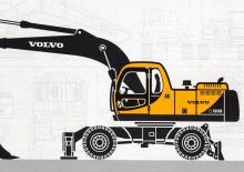 Excavatoare pe roți Volvo EW180
