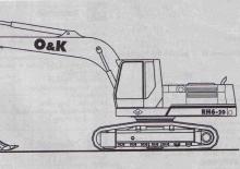 Excavatoare pe șenile O&K RH 6-20