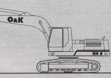 Excavatoare pe șenile O&K RH 8
