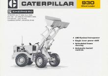 Încărcătoare pe roți Caterpillar 930