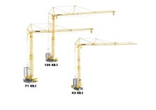 Macalare turn - deplasare cărucior pe braț - rotire în partea inferioară Liebherr 120 KR.1 (FU)