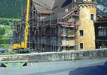 Macalare turn - deplasare cărucior pe braț - rotire în partea inferioară Liebherr 13 HM