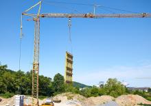 Macalare turn - deplasare cărucior pe braț - rotire în partea inferioară Liebherr 42KR.1 