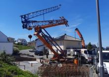 Macalare turn - deplasare cărucior pe braț - rotire în partea inferioară Arcomet A 28 H