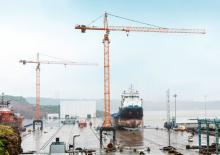 Macalare turn - deplasare cărucior pe braț - rotire în partea superioară Liebherr 200 EC-H 10 FR.tronic