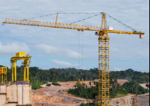 Macalare turn - deplasare cărucior pe braț - rotire în partea superioară Liebherr 2000 HC 60 