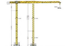 Macalare turn - deplasare cărucior pe braț - rotire în partea superioară Liebherr 30 EC-B 2,5
