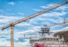 Macalare turn - deplasare cărucior pe braț - rotire în partea superioară Liebherr 380 EC-B 16 Litronic