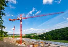 Macalare turn - deplasare cărucior pe braț - rotire în partea superioară Wolffkran 5015 FL