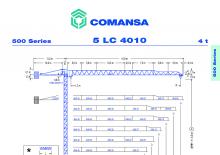 Macalare turn - deplasare cărucior pe braț - rotire în partea superioară Comansa 5LC4010