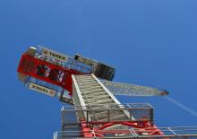 Macalare turn - deplasare cărucior pe braț - rotire în partea superioară Terex Comedil (Zeppelin) CTL 282-18