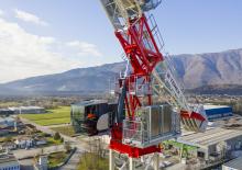 Macalare turn - deplasare cărucior pe braț - rotire în partea superioară Terex Comedil (Zeppelin) CTLH 192-12