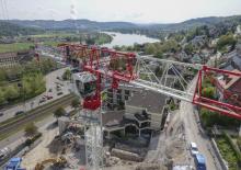 Macalare turn - deplasare cărucior pe braț - rotire în partea superioară Terex Comedil (Zeppelin) CTT 162-8