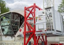 Macalare turn - deplasare cărucior pe braț - rotire în partea superioară Terex Comedil (Zeppelin) CTT 162-8