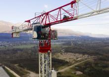 Macalare turn - deplasare cărucior pe braț - rotire în partea superioară Terex Comedil (Zeppelin) CTT 172-8