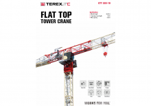 Macalare turn - deplasare cărucior pe braț - rotire în partea superioară Terex Comedil (Zeppelin) CTT 222-10
