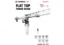 Macalare turn - deplasare cărucior pe braț - rotire în partea superioară Terex Comedil (Zeppelin) CTT 292-12