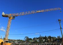 Macalare turn - deplasare cărucior pe braț - rotire în partea superioară Potain MCH 125
