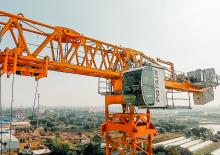 Macalare turn - deplasare cărucior pe braț - rotire în partea superioară Potain MCT 565 M20