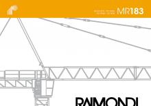 Macalare turn - deplasare cărucior pe braț - rotire în partea superioară Raimondi MR 183-B
