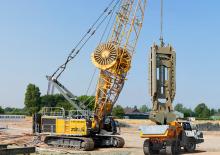 Macarale pe șenile - braț cu zăbrele Liebherr HS 8130.1