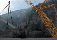 Macarale pe șenile - braț cu zăbrele Liebherr LR 1250