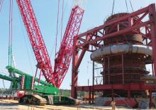 Macarale pe șenile - braț cu zăbrele Liebherr LR 1750/2