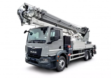Macarale telescopice montate pe camion Böcker AK 46