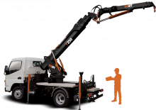 Macarale telescopice montate pe camion BG Lift T 250