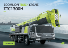 Macarale telescopice montate pe camion Zoomlion ZTC1300H653