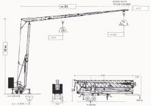 Macarale turn montate pe camion - braț - Braț telescopic - Glisor partea inferioară Eurogru ® DS 205